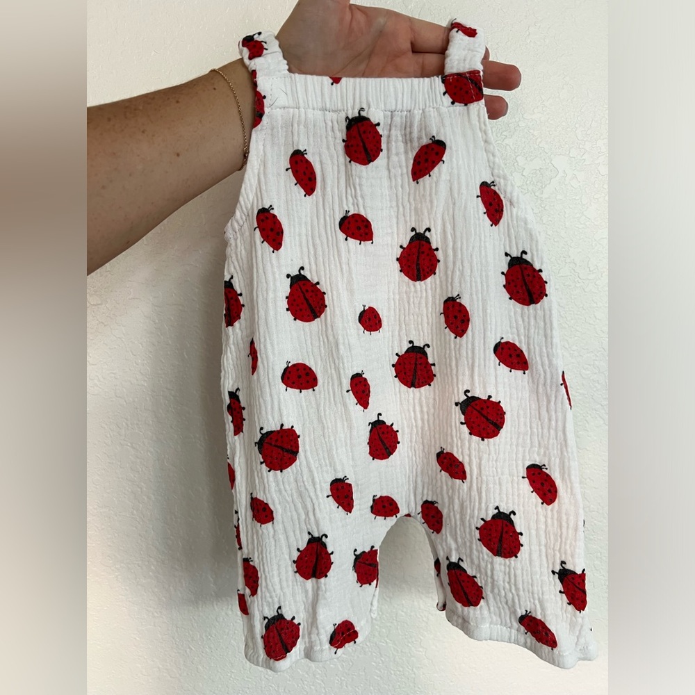 Lady bug jump suit
